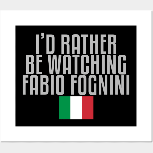 I'd rather be watching Fabio Fognini Wall Art by mapreduce